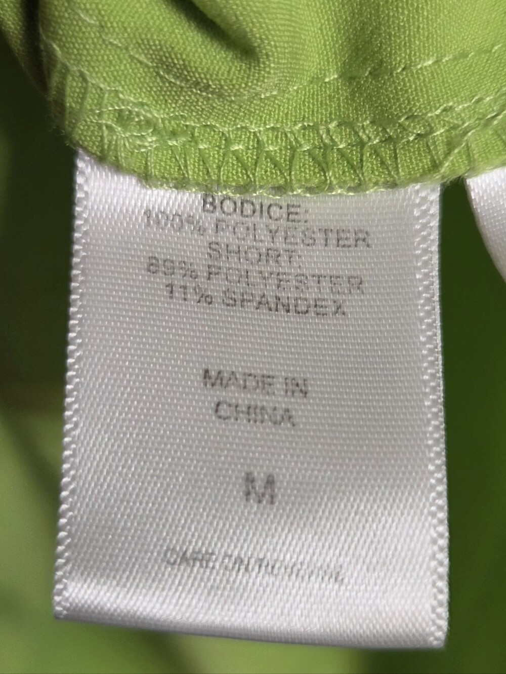 New York & Co. Lime Green Sleeveless Romper with Partial Open Back. Sz M - Picture 11 of 12